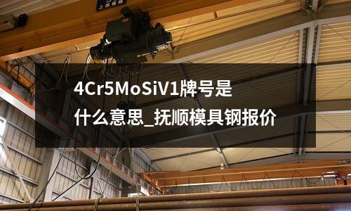 4Cr5MoSiV1牌號(hào)是什么意思_撫順模具鋼報(bào)價(jià)