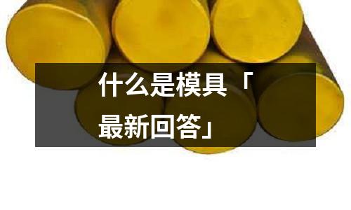 什么是模具「最新回答」