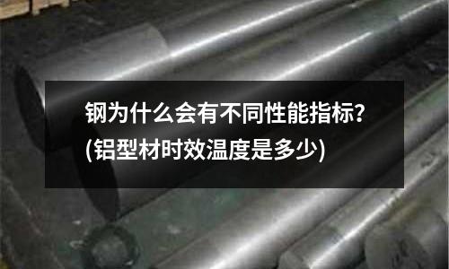 鋼為什么會有不同性能指標？(鋁型材時效溫度是多少)