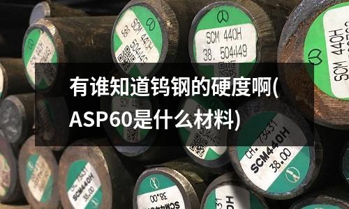 有誰知道鎢鋼的硬度啊(ASP60是什么材料)