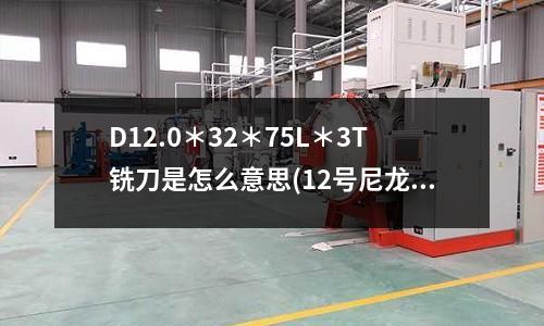 D12.0*32*75L*3T銑刀是怎么意思(12號尼龍線的抗拉力)