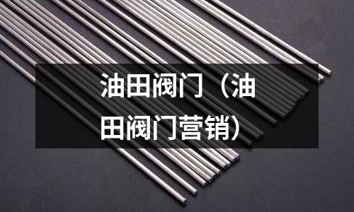 油田閥門(油田閥門營銷)