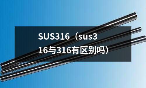 SUS316（sus316與316有區別嗎）