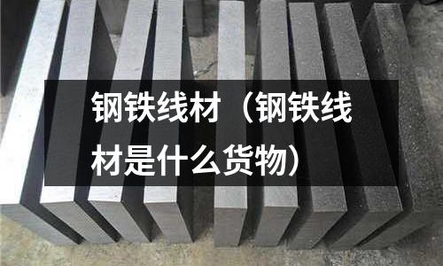 鋼鐵線材（鋼鐵線材是什么貨物）