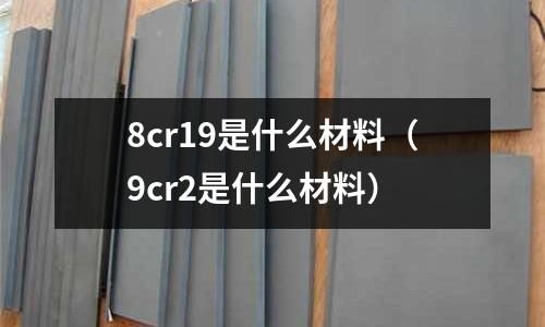 8cr19是什么材料(9cr2是什么材料)