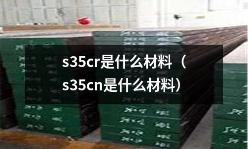 s35cr是什么材料(s35cn是什么材料)