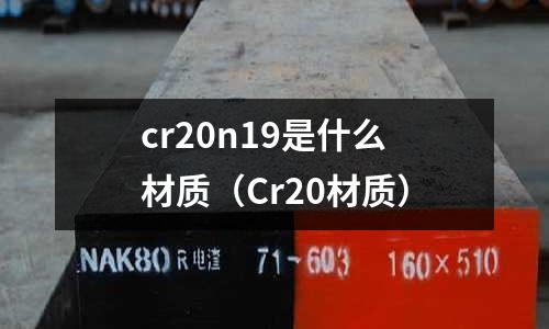 cr20n19是什么材質（Cr20材質）