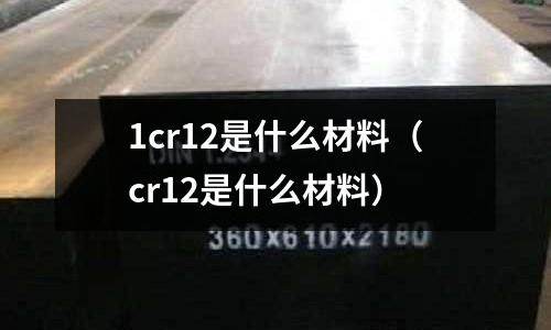 1cr12是什么材料（cr12是什么材料）