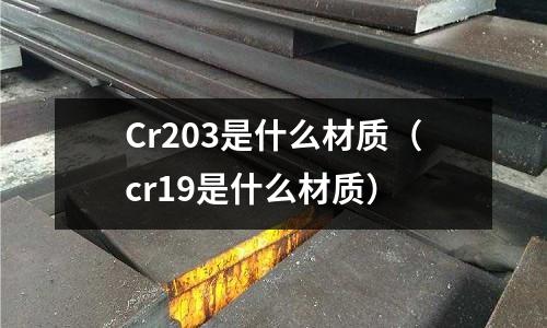 Cr203是什么材質（cr19是什么材質）