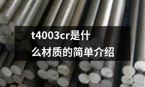 t4003cr是什么材質(zhì)的簡單介紹