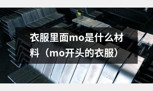 衣服里面mo是什么材料(mo開頭的衣服)