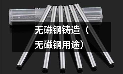 無磁鋼鑄造(無磁鋼用途)