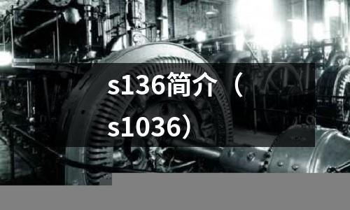 s136簡(jiǎn)介（s1036）