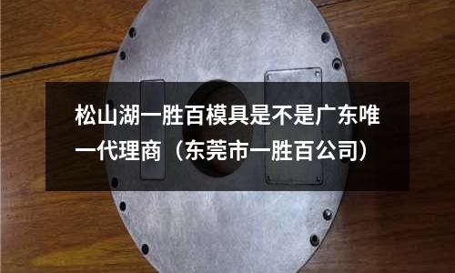 松山湖一勝百模具是不是廣東唯一代理商（東莞市一勝百公司）