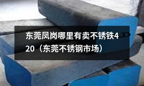 東莞鳳崗哪里有賣不銹鐵420(東莞不銹鋼市場)