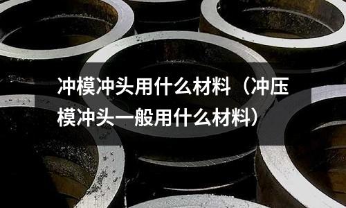 沖模沖頭用什么材料（沖壓模沖頭一般用什么材料）