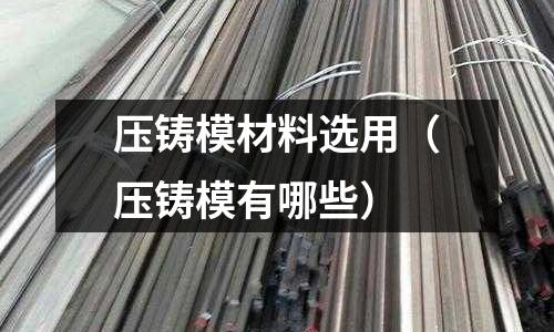 壓鑄模材料選用（壓鑄模有哪些）