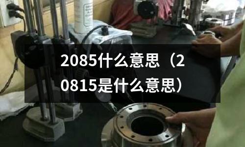 2085什么意思(20815是什么意思)
