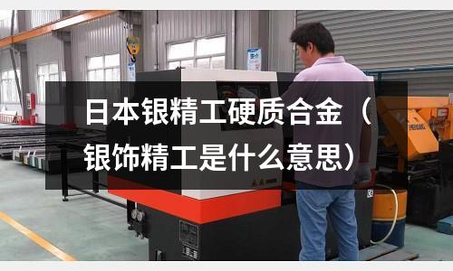日本銀精工硬質合金（銀飾精工是什么意思）