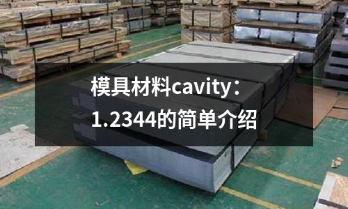 模具材料cavity:1.2344的簡單介紹