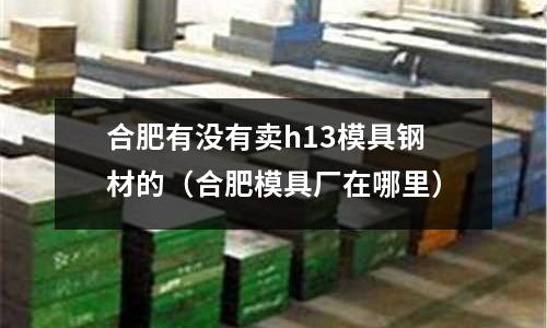 合肥有沒有賣h13模具鋼材的(合肥模具廠在哪里)