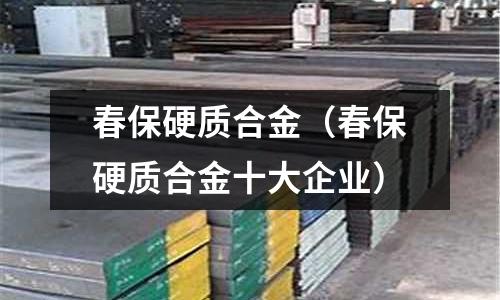 春保硬質合金（春保硬質合金十大企業）