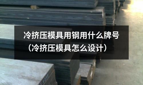 冷擠壓模具用鋼用什么牌號(冷擠壓模具怎么設計)