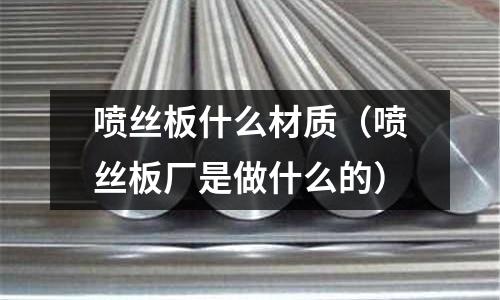 噴絲板什么材質(噴絲板廠是做什么的)