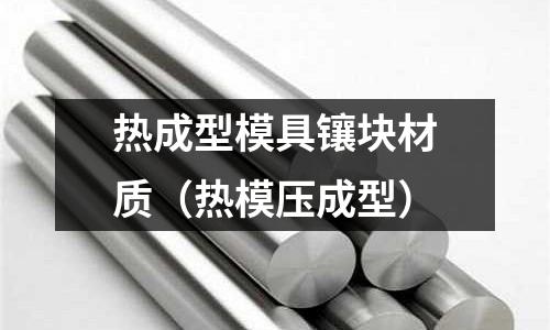 熱成型模具鑲塊材質（熱模壓成型）