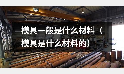模具一般是什么材料(模具是什么材料的)