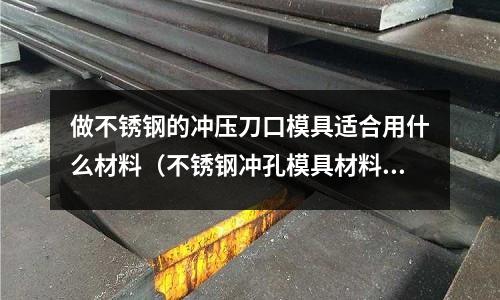 做不銹鋼的沖壓刀口模具適合用什么材料（不銹鋼沖孔模具材料是什么鋼）
