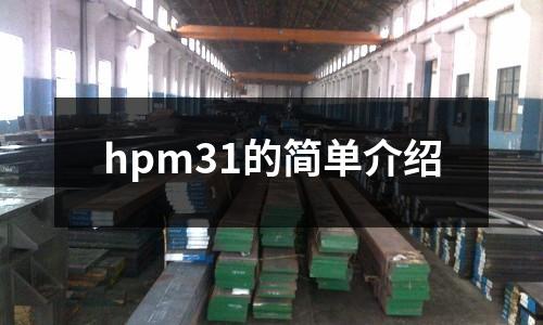 hpm31的簡(jiǎn)單介紹