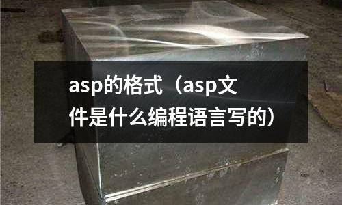 asp的格式(asp文件是什么編程語言寫的)