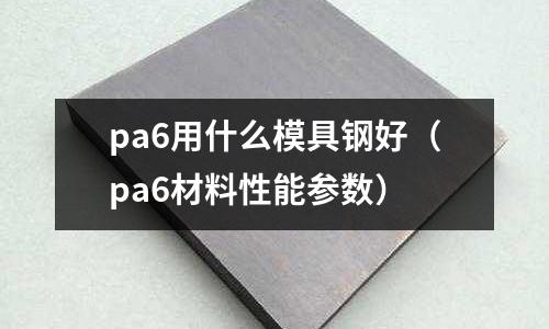 pa6用什么模具鋼好（pa6材料性能參數(shù)）