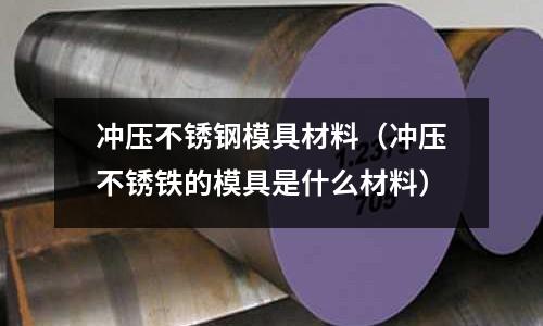 沖壓不銹鋼模具材料（沖壓不銹鐵的模具是什么材料）