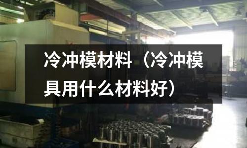 冷沖模材料(冷沖模具用什么材料好)