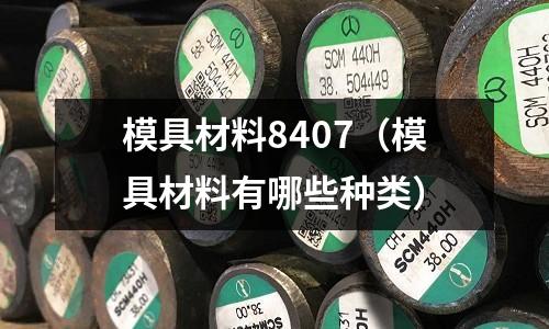 模具材料8407（模具材料有哪些種類）