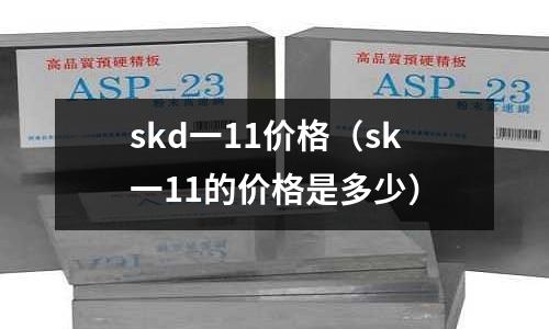 skd一11價格(sk一11的價格是多少)