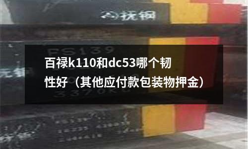 百祿k110和dc53哪個韌性好(其他應付款包裝物押金)