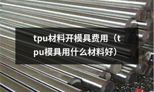 tpu材料開模具費用(tpu模具用什么材料好)
