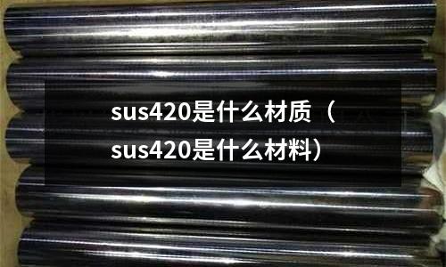 sus420是什么材質（sus420是什么材料）