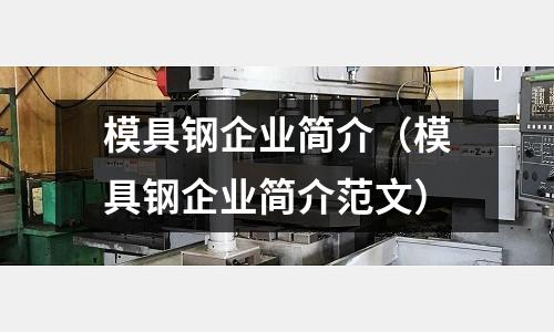 模具鋼企業(yè)簡介(模具鋼企業(yè)簡介范文)