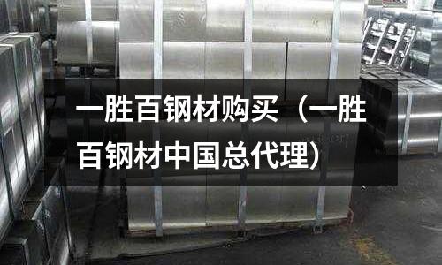 一勝百鋼材購買(一勝百鋼材中國總代理)