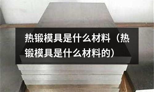 熱鍛模具是什么材料（熱鍛模具是什么材料的）