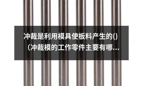 沖裁是利用模具使板料產生的()（沖裁模的工作零件主要有哪三種）