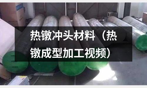 熱鐓沖頭材料（熱鐓成型加工視頻）