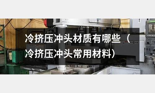 冷擠壓沖頭材質有哪些（冷擠壓沖頭常用材料）