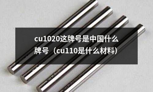 cu1020這牌號是中國什么牌號（cu110是什么材料）