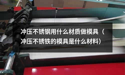 沖壓不銹鋼用什么材質做模具（沖壓不銹鐵的模具是什么材料）