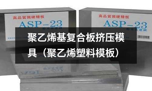 聚乙烯基復合板擠壓模具(聚乙烯塑料模板)